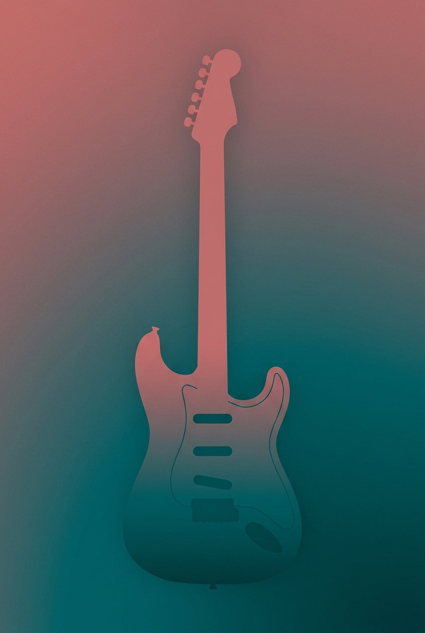 Affiche Chambre Ado Guitare Électrique - Poster Musique