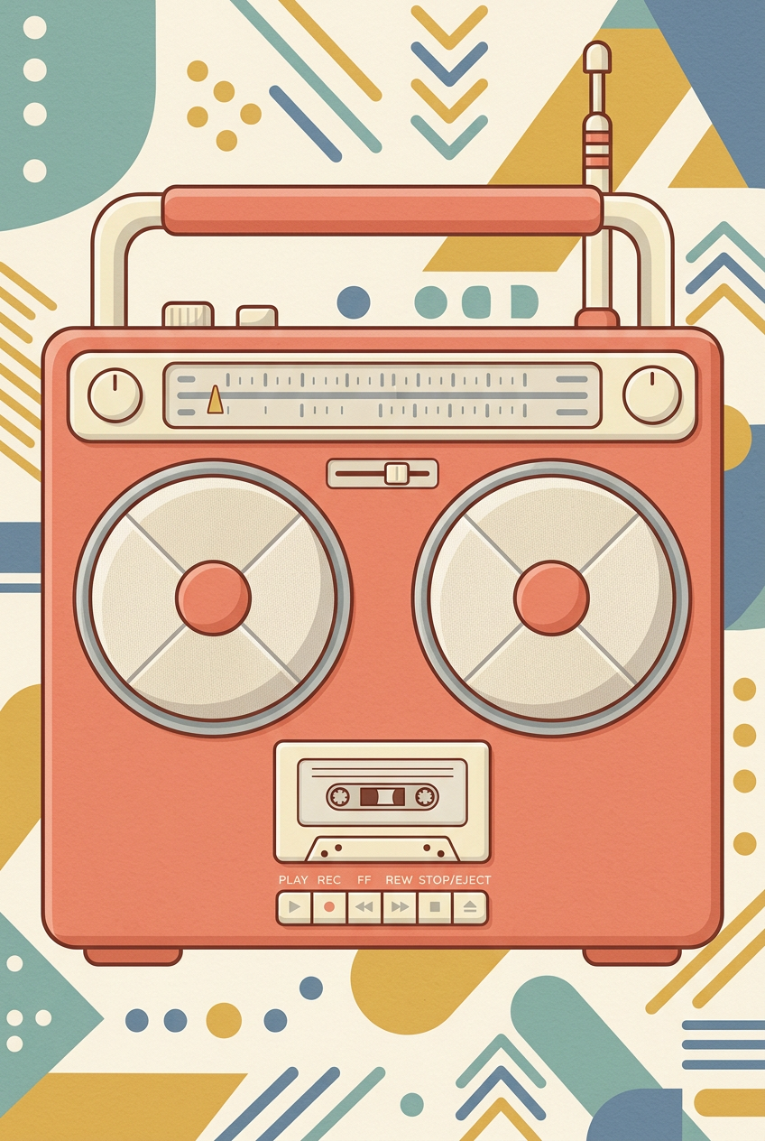 Affiche Chambre Ado Boombox - Poster Musique