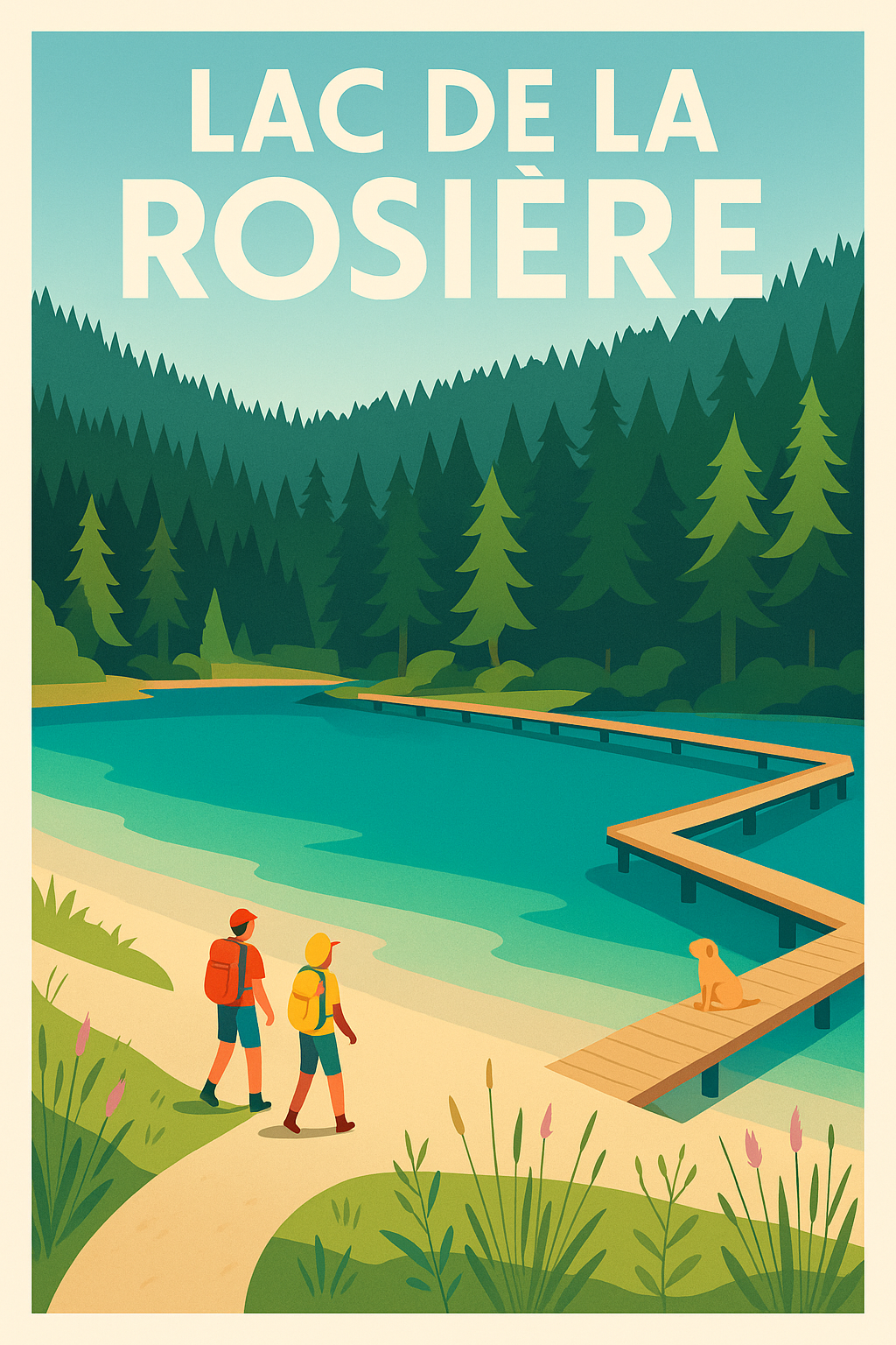 Affiche de Lac de la Rosière - Évasion nature au cœur des Alpes