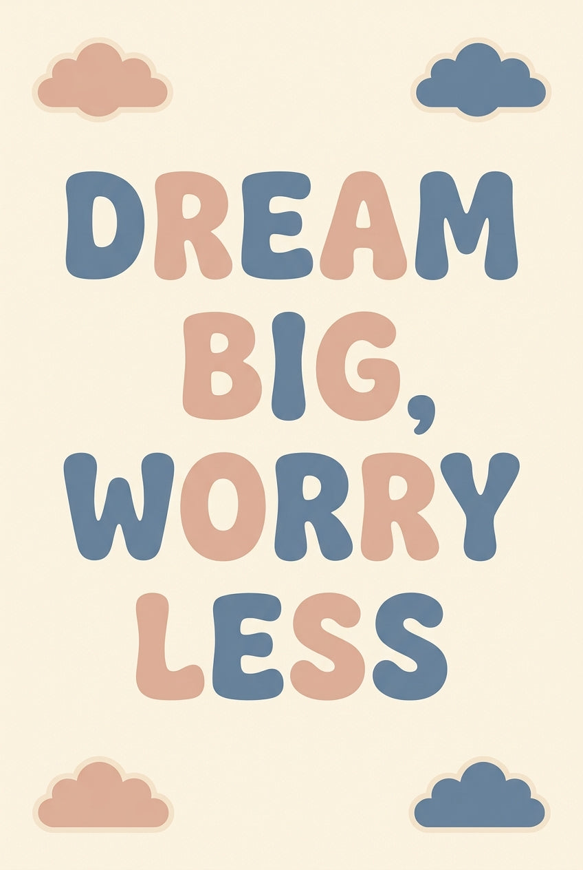 Affiche Chambre Ado Dream Big - Poster Citation