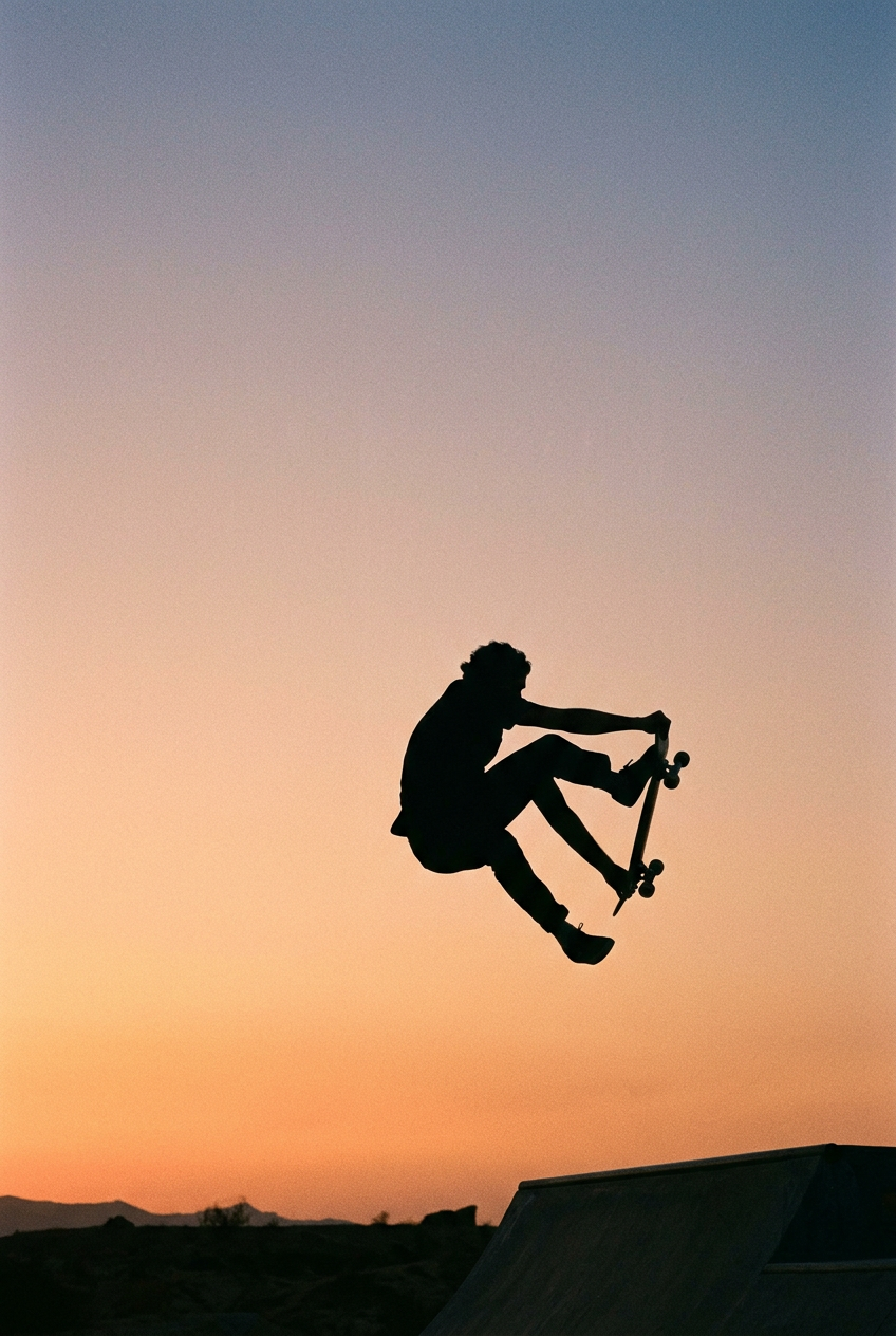Affiche Chambre Ado Skateur Aérien - Poster Skate