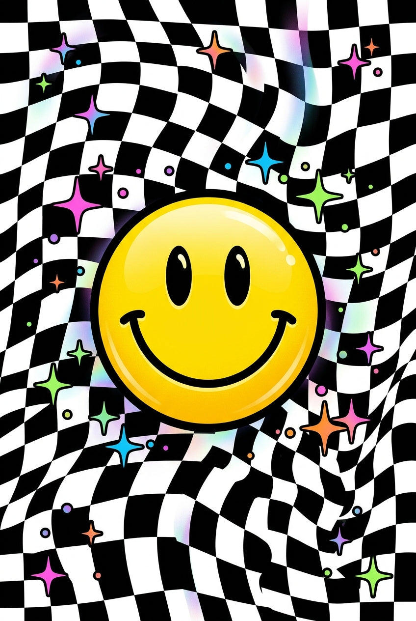 Affiche Chambre Ado Smiley Y2K - Poster Y2K