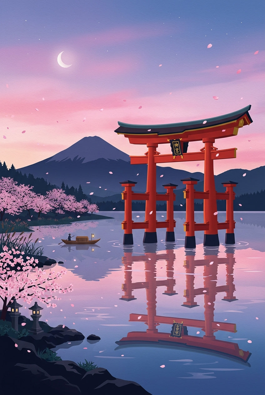 Affiche Chambre Ado Torii Japonais - Poster Japon