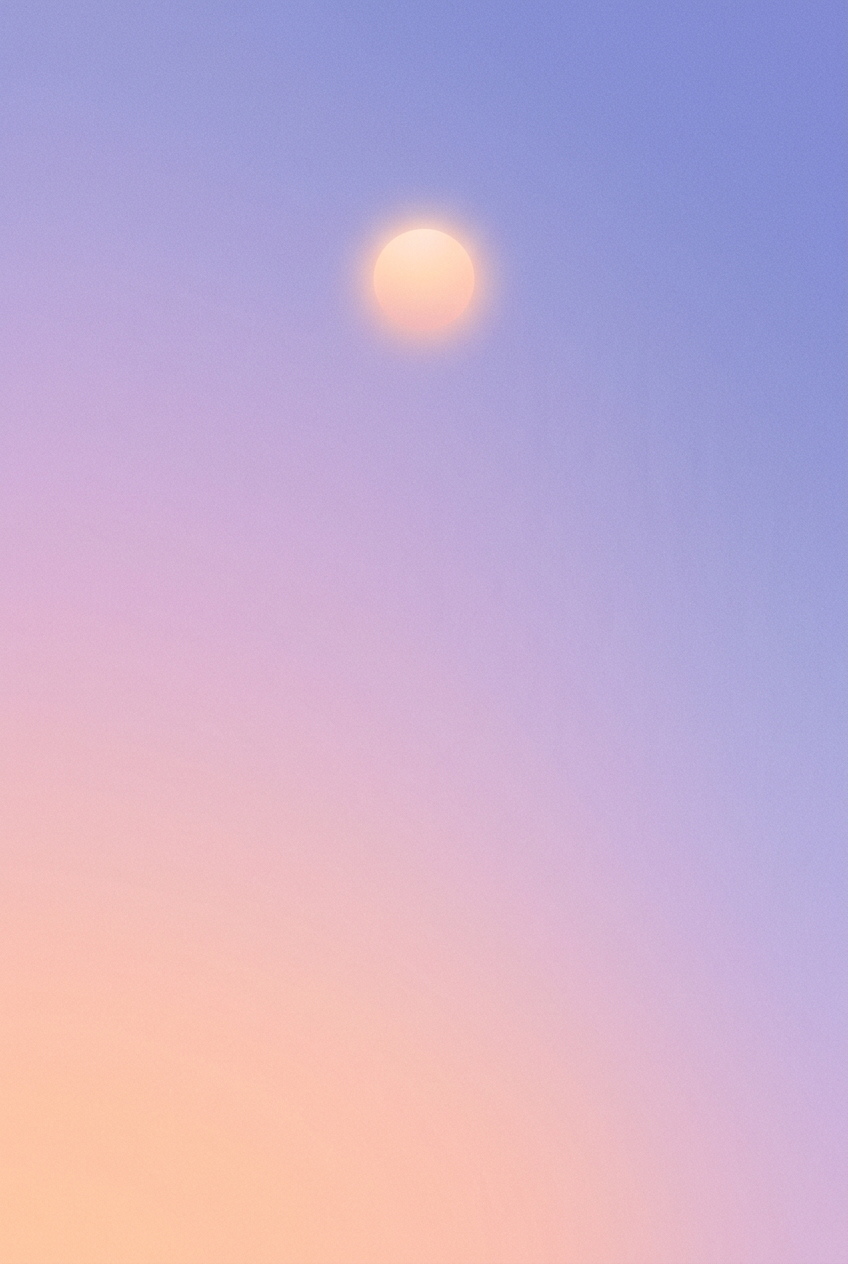 Affiche Chambre Ado Dégradé Serein - Poster Minimaliste