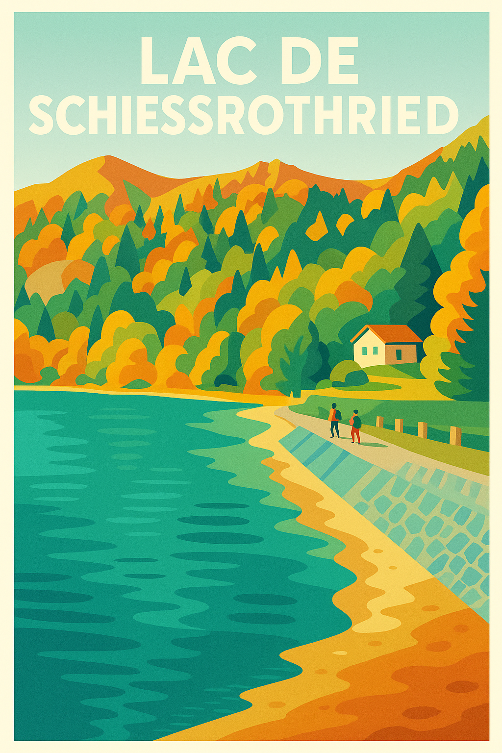 Affiche de Lac de Schiessrothried - L'éclat automnal au cœur des Vosges