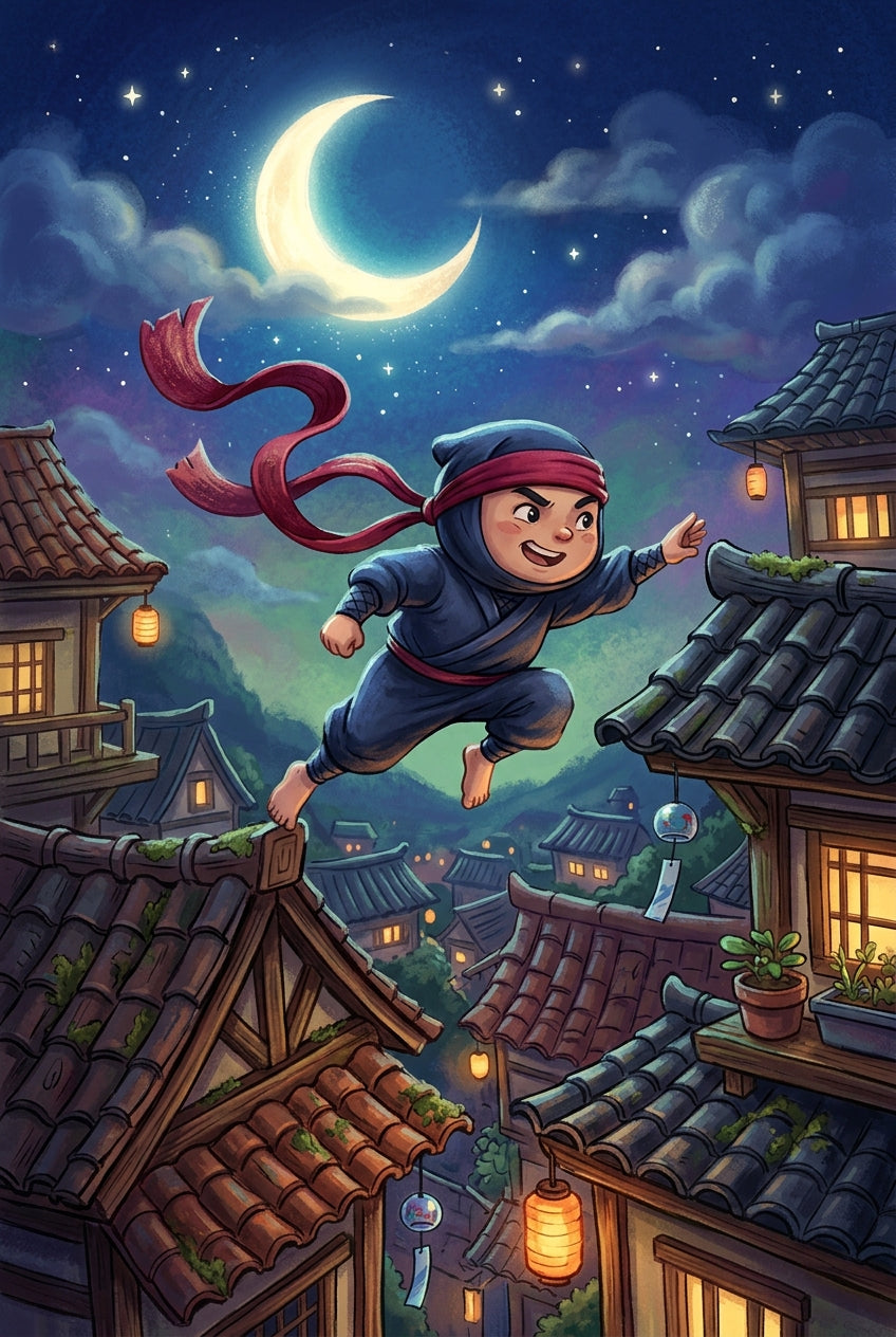 Affiche Chambre Enfant Ninja - Poster Aventure