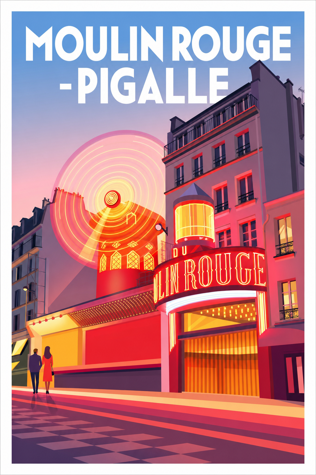 Affiche du Moulin Rouge, poster Pigalle Paris