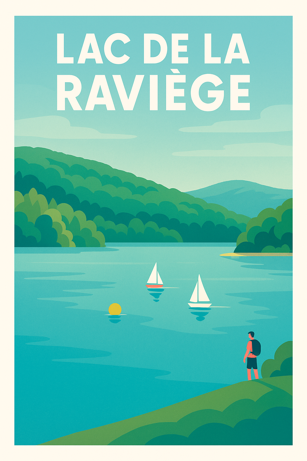 Affiche de Lac de la Raviège - L'évasion nature au cœur du Haut-Languedoc