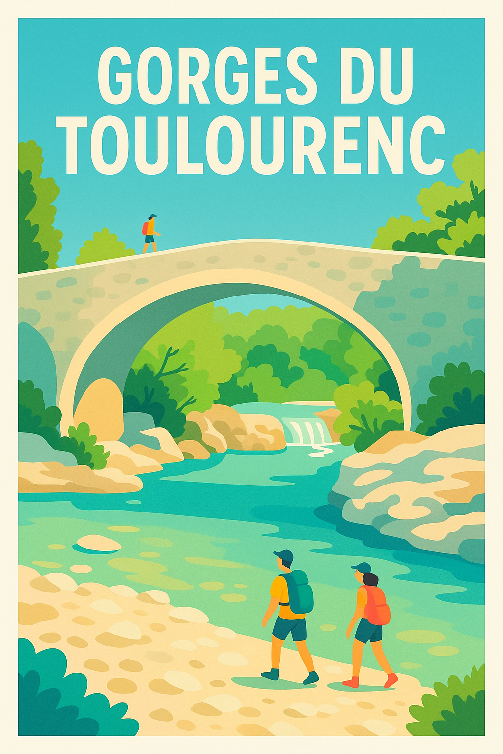 Affiche de Gorges du Toulourenc - Une évasion rafraîchissante au pied du Mont Ventoux