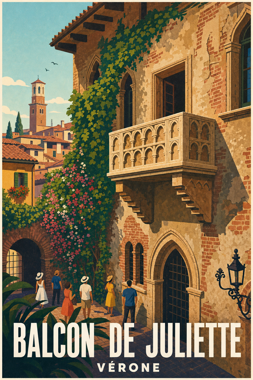 Affiche du Balcon de Juliette, poster de Vérone