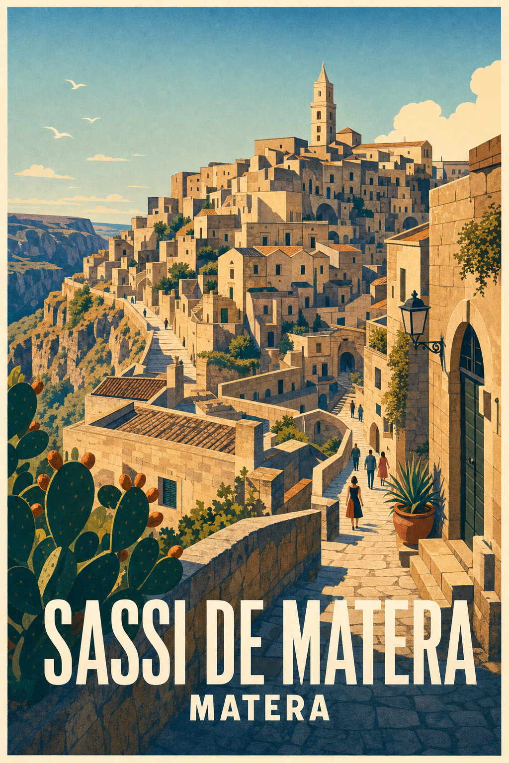 Poster de Matera, affiche Sassi de Matera