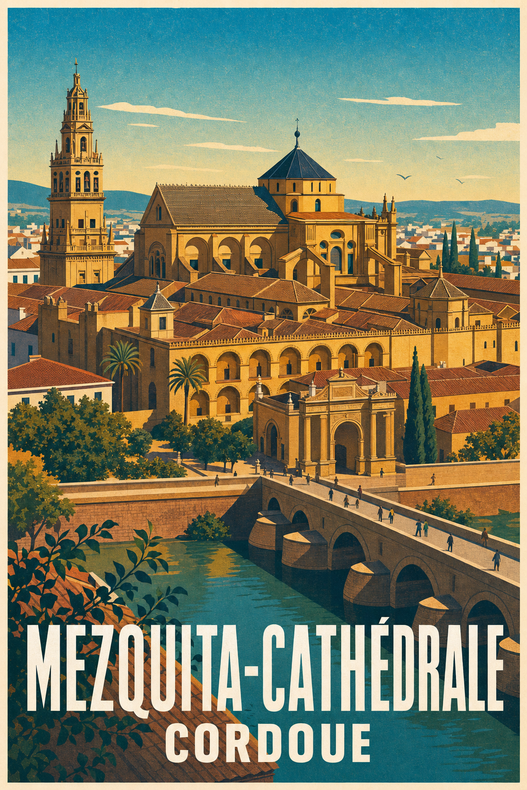 Affiche de Cordoue, Mezquita-Cathédrale