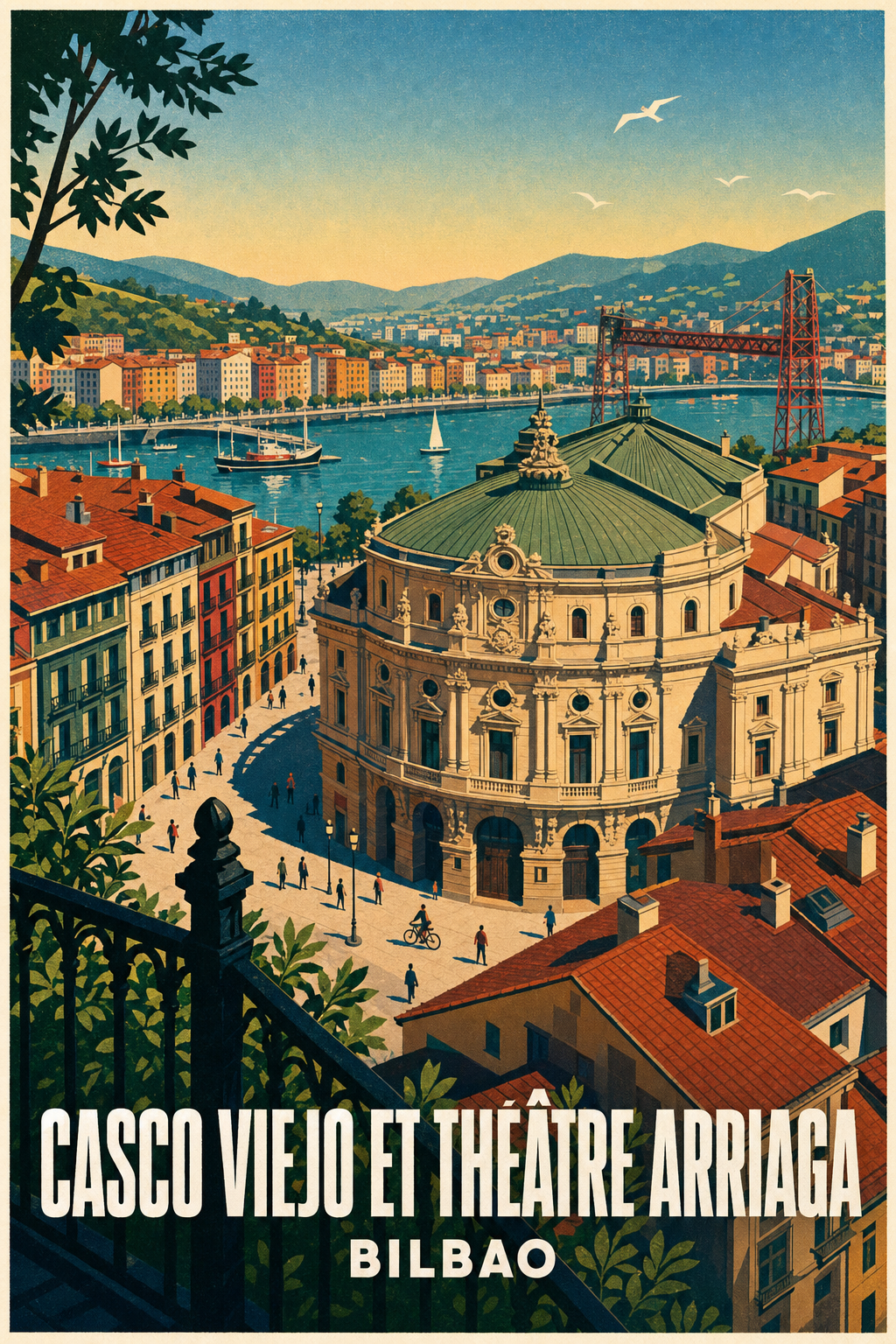 Affiche de Bilbao, poster Théâtre Arriaga