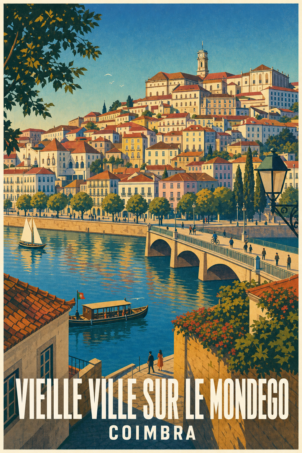 Affiche de Coimbra, poster de la Vieille Ville