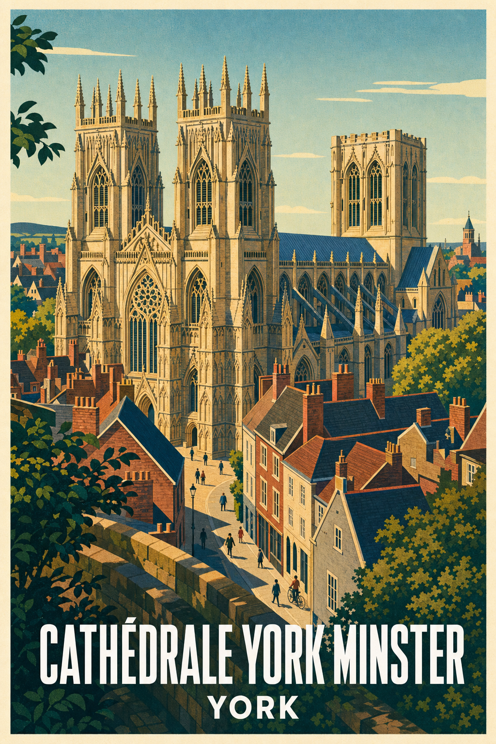 Affiche de York, poster Cathédrale York Minster