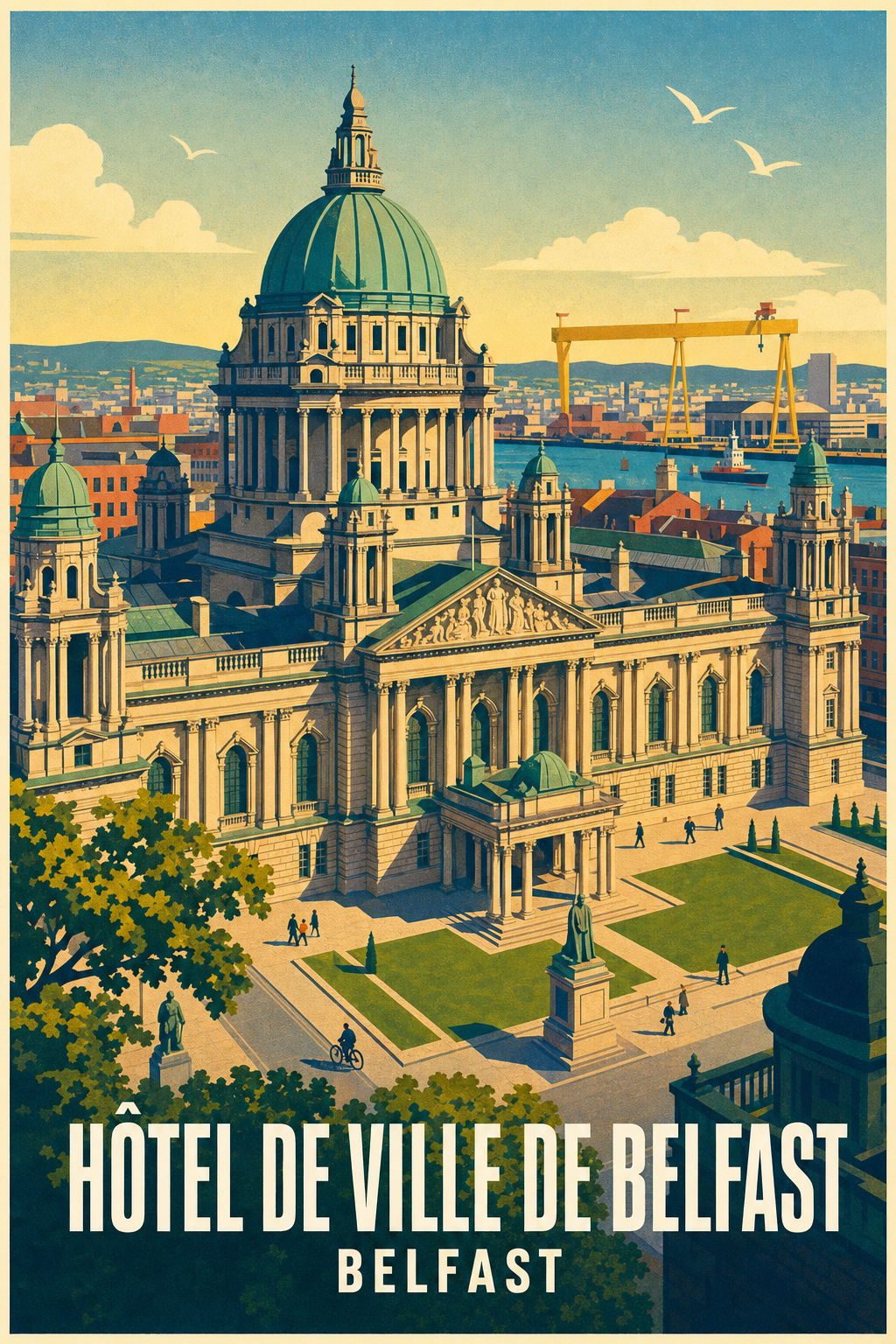 Affiche de Belfast, poster Hôtel de Ville