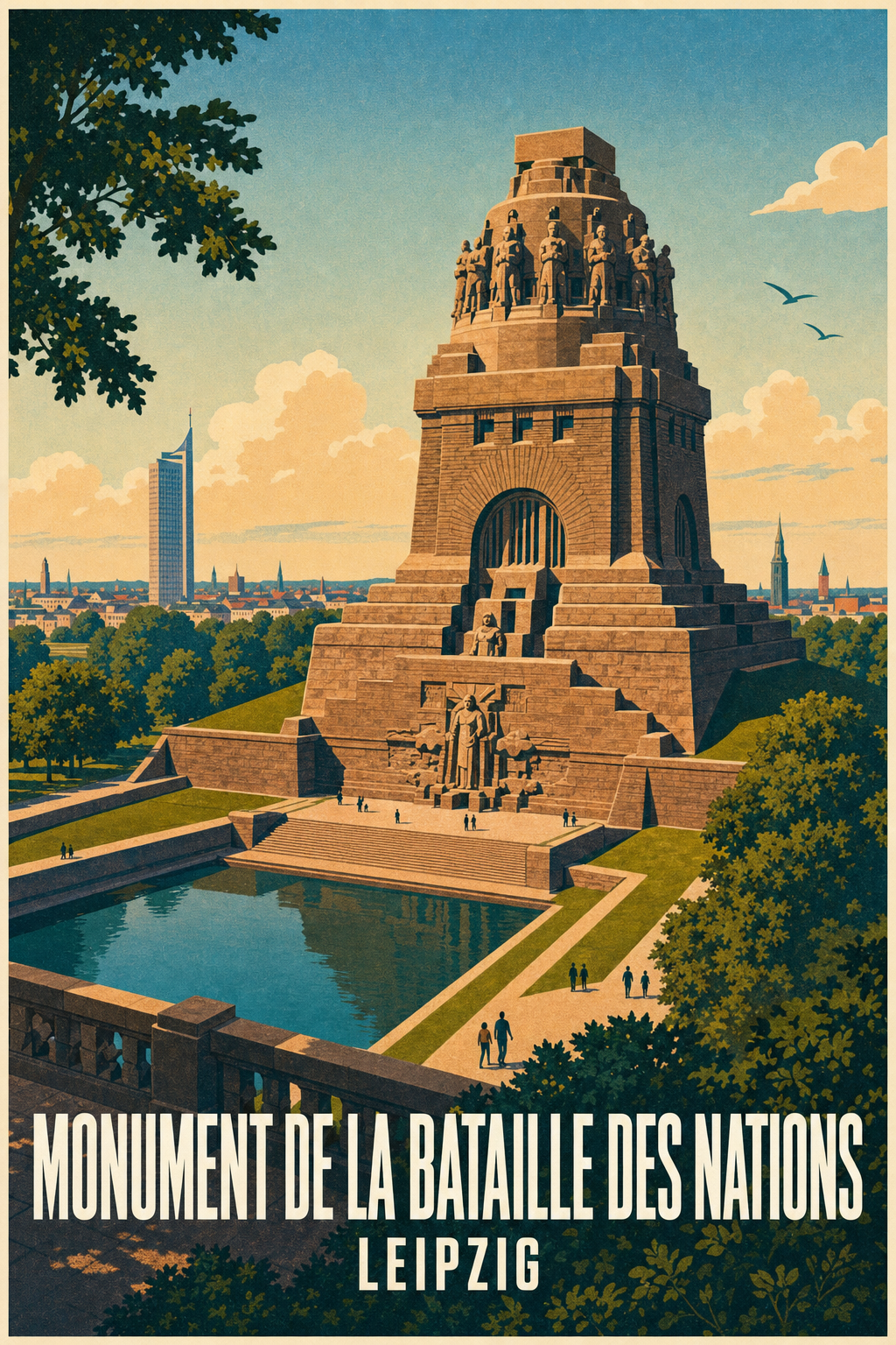 Affiche de Leipzig, Monument de la Bataille des Nations