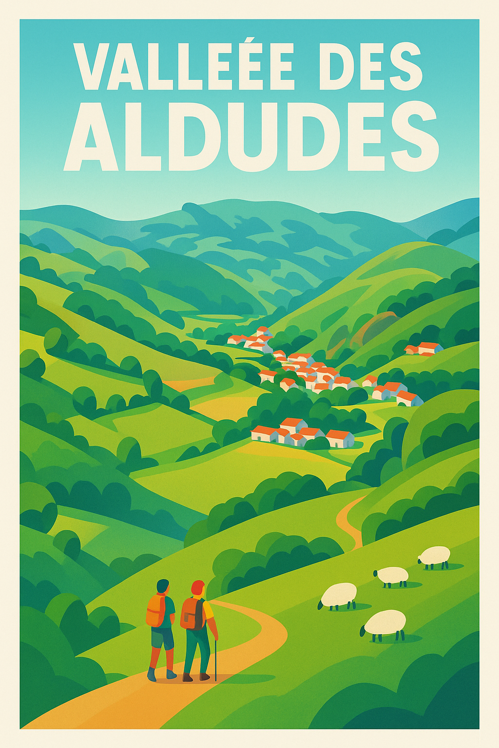Affiche de Vallée des Aldudes - L'âme authentique du Pays Basque