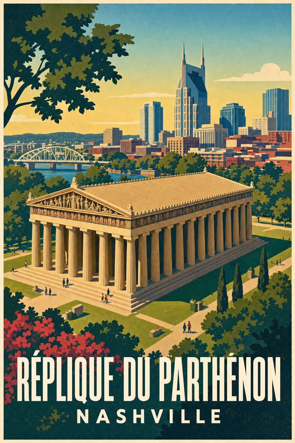 Affiche de Nashville, poster du Parthénon