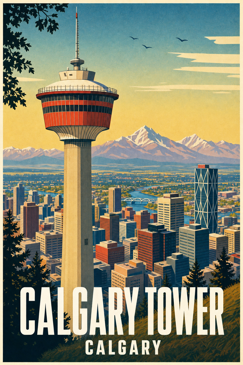 Affiche de Calgary, poster Calgary Tower