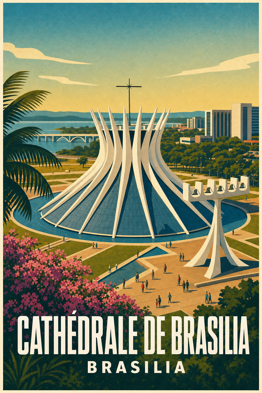 Poster de la Cathédrale de Brasilia, architecture
