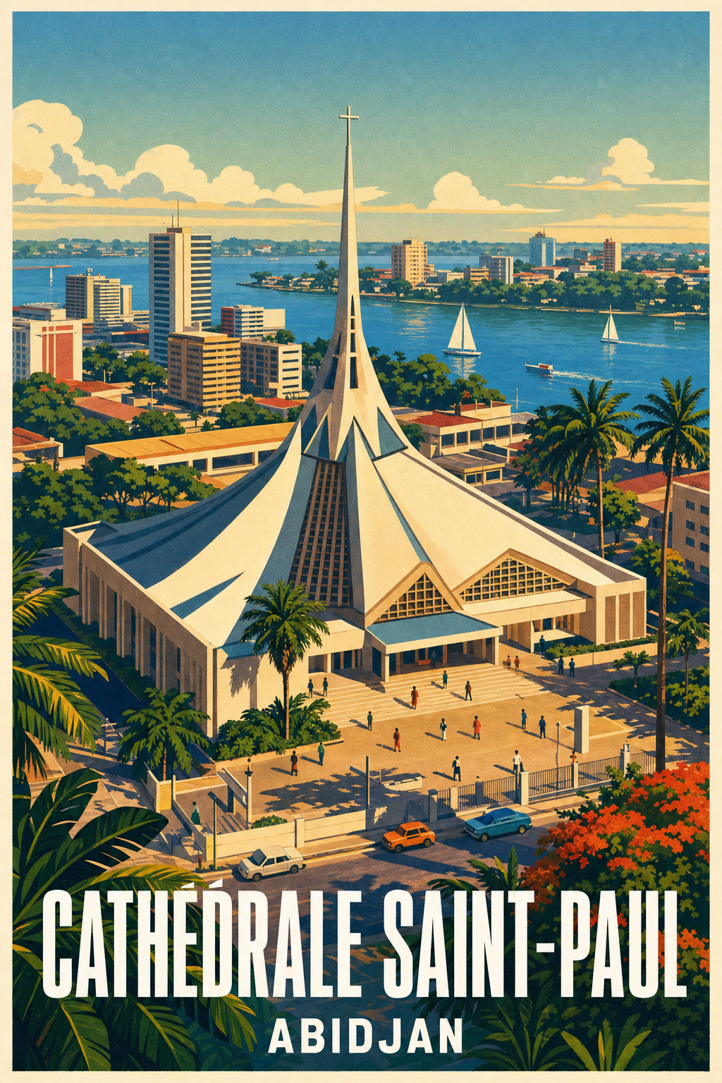 Affiche d'Abidjan, Cathédrale Saint-Paul