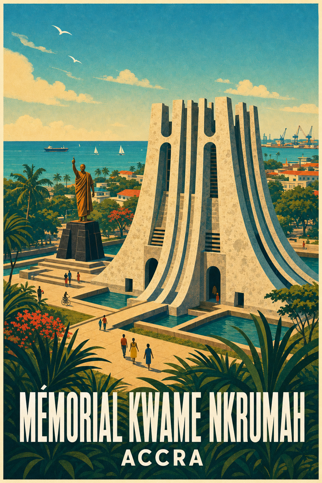 Affiche d'Accra, poster Mémorial Kwame Nkrumah