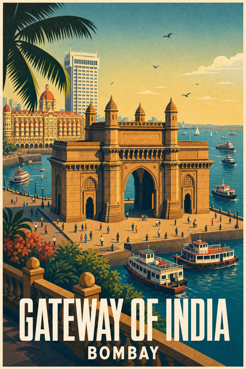 Affiche de Bombay, poster Gateway of India