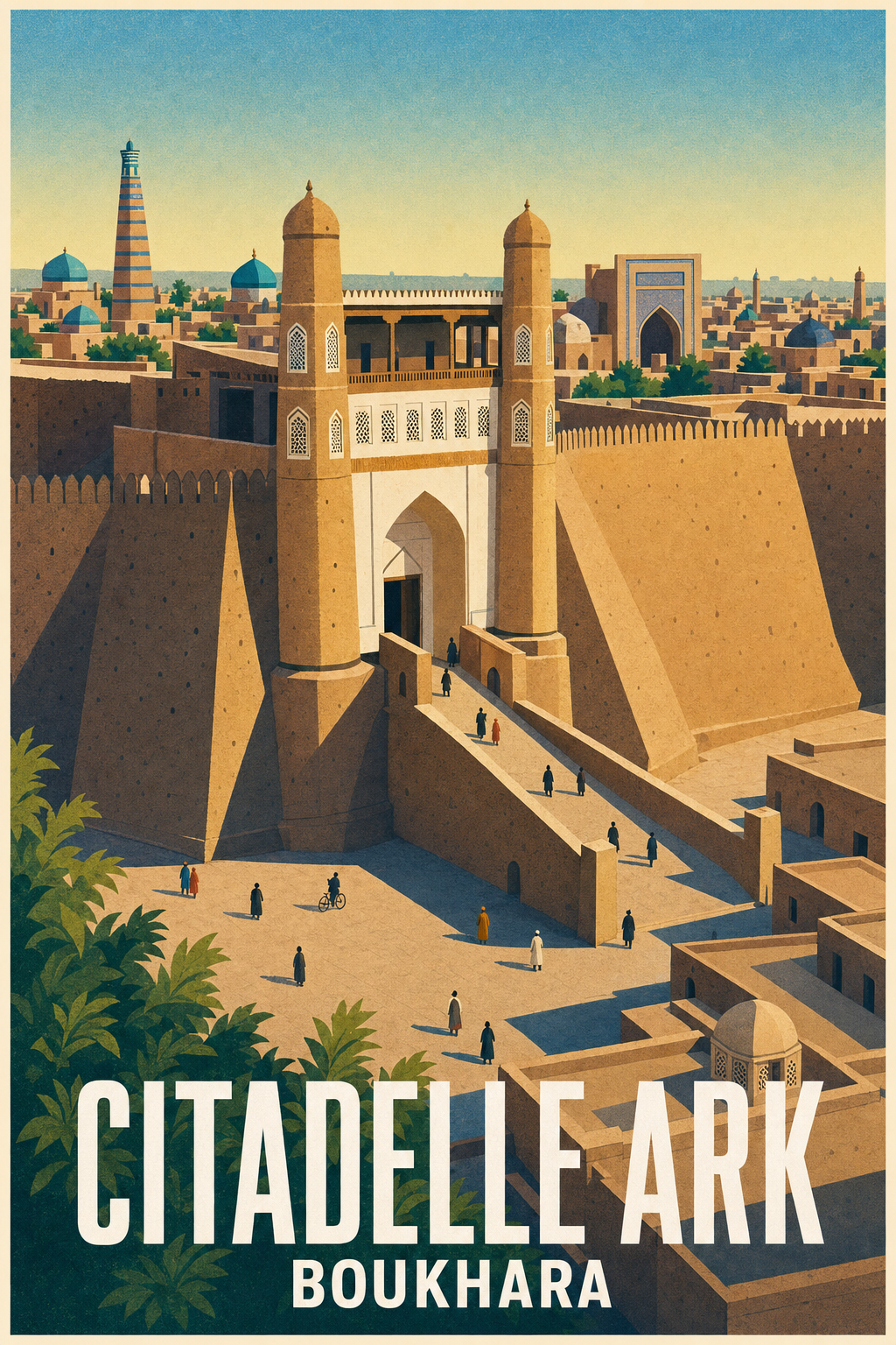 Affiche de Boukhara, poster de la Citadelle Ark