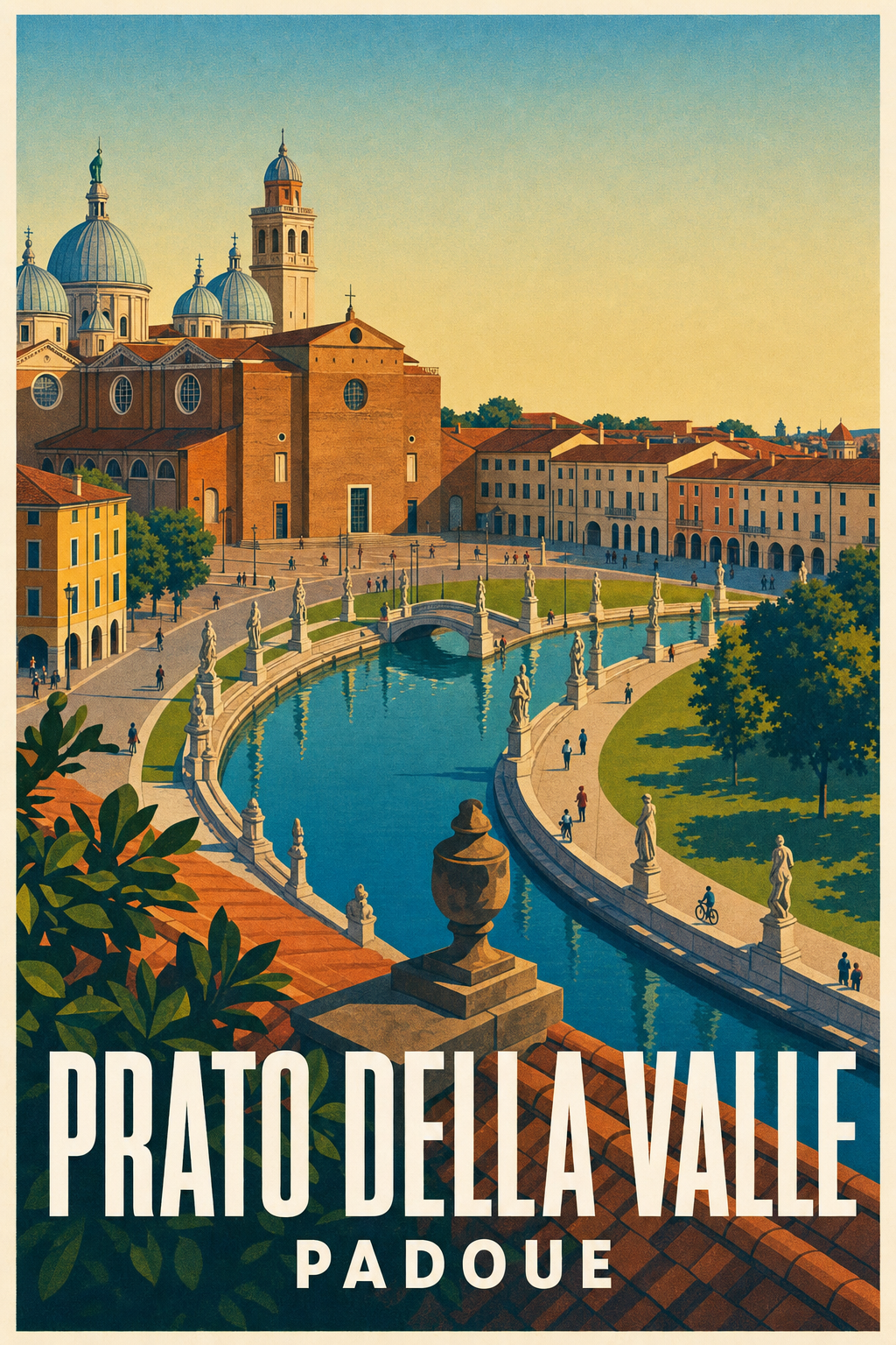 Affiche de Padoue, poster Prato della Valle