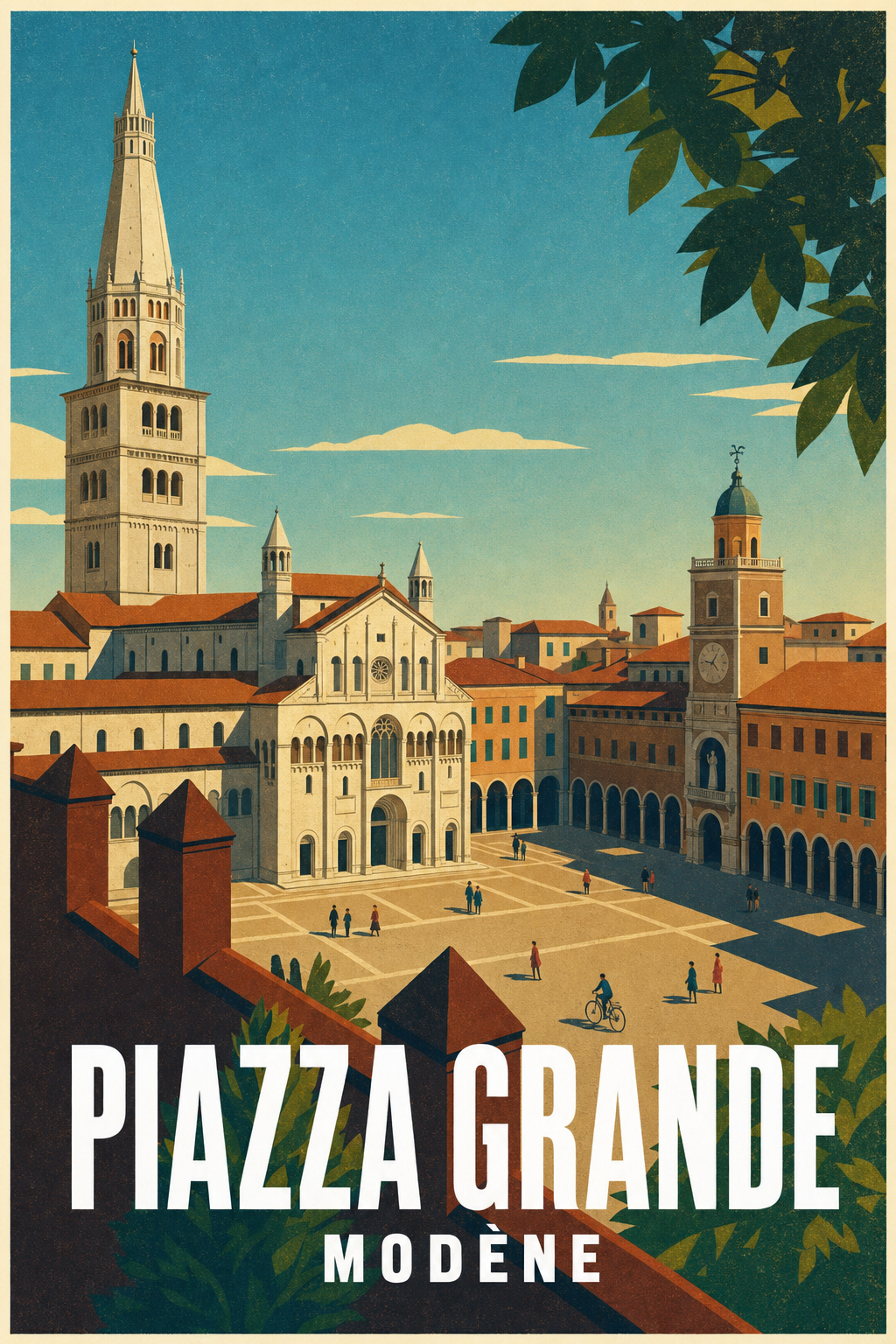Affiche de Modène, Piazza Grande