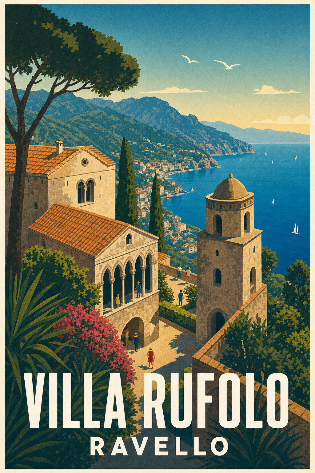 Affiche de la Villa Rufolo, poster Ravello