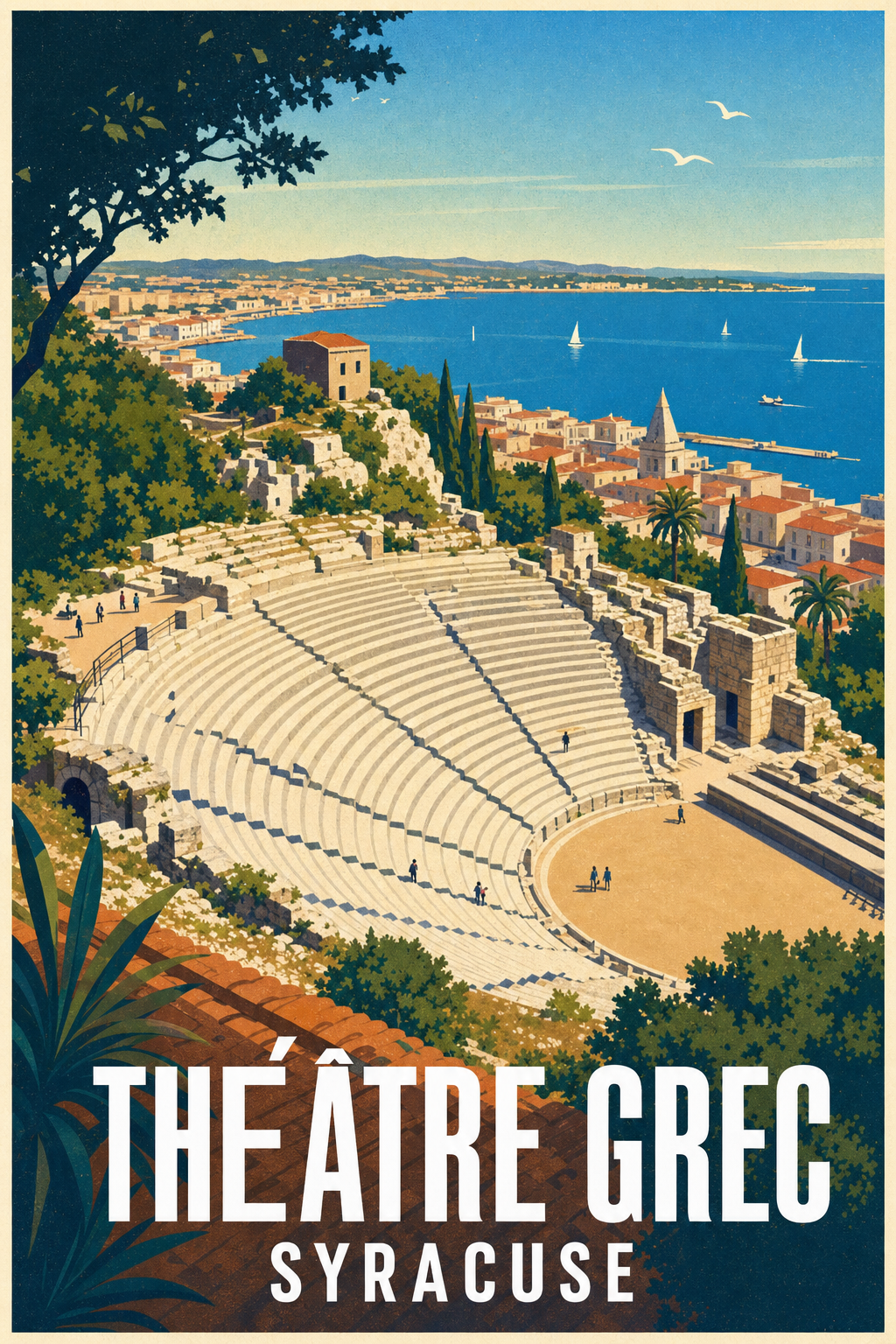Affiche de Syracuse, théâtre grec antique