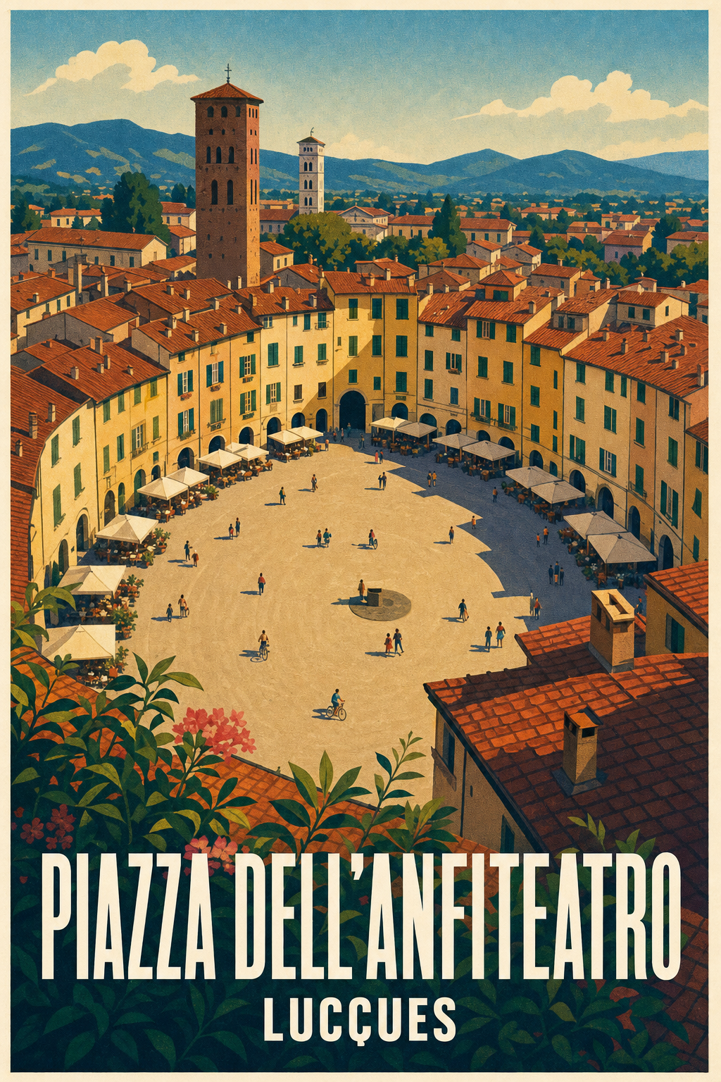 Affiche de Luccues, Piazza dell'Anfiteatro
