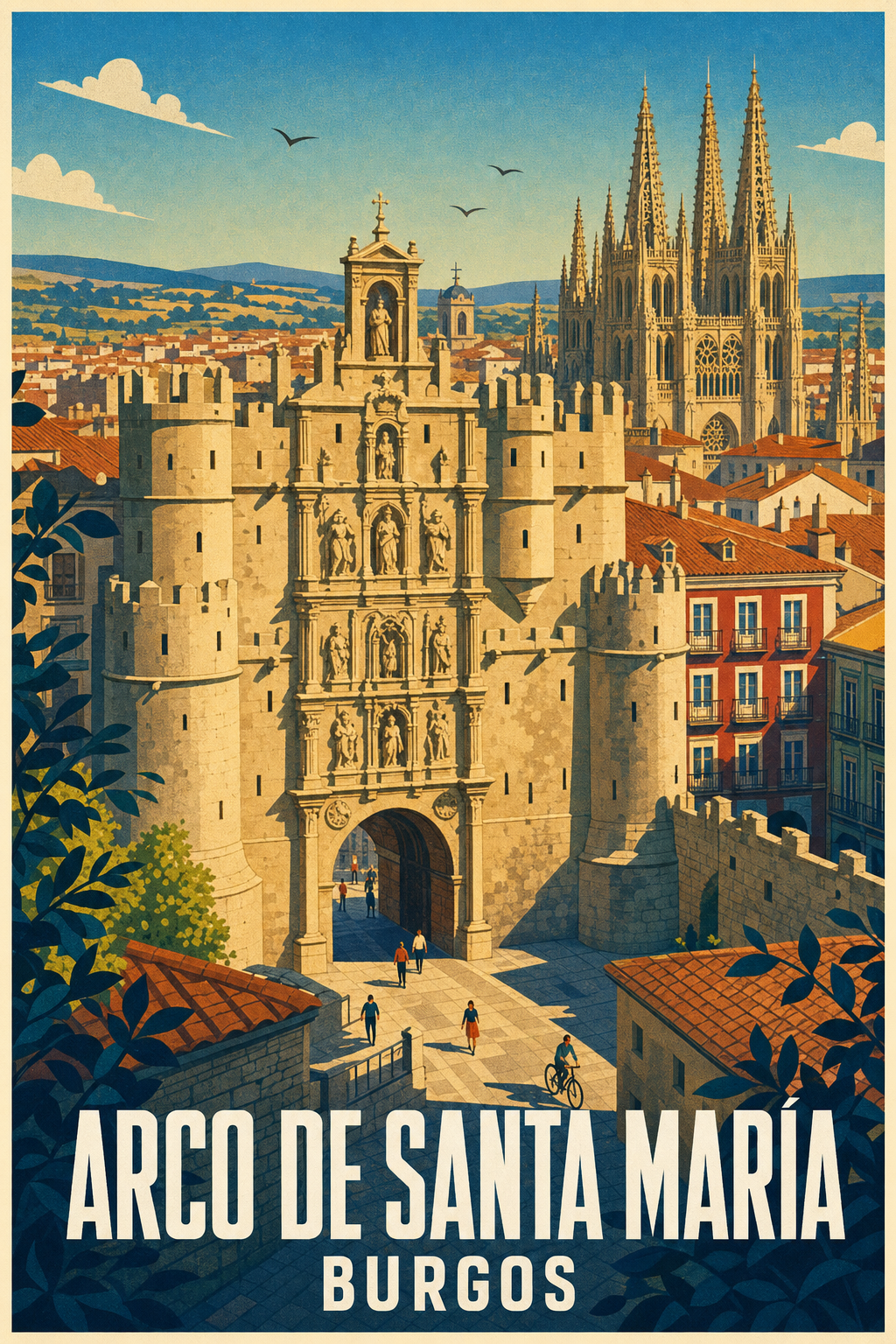 Affiche de Burgos, poster Arco de Santa María