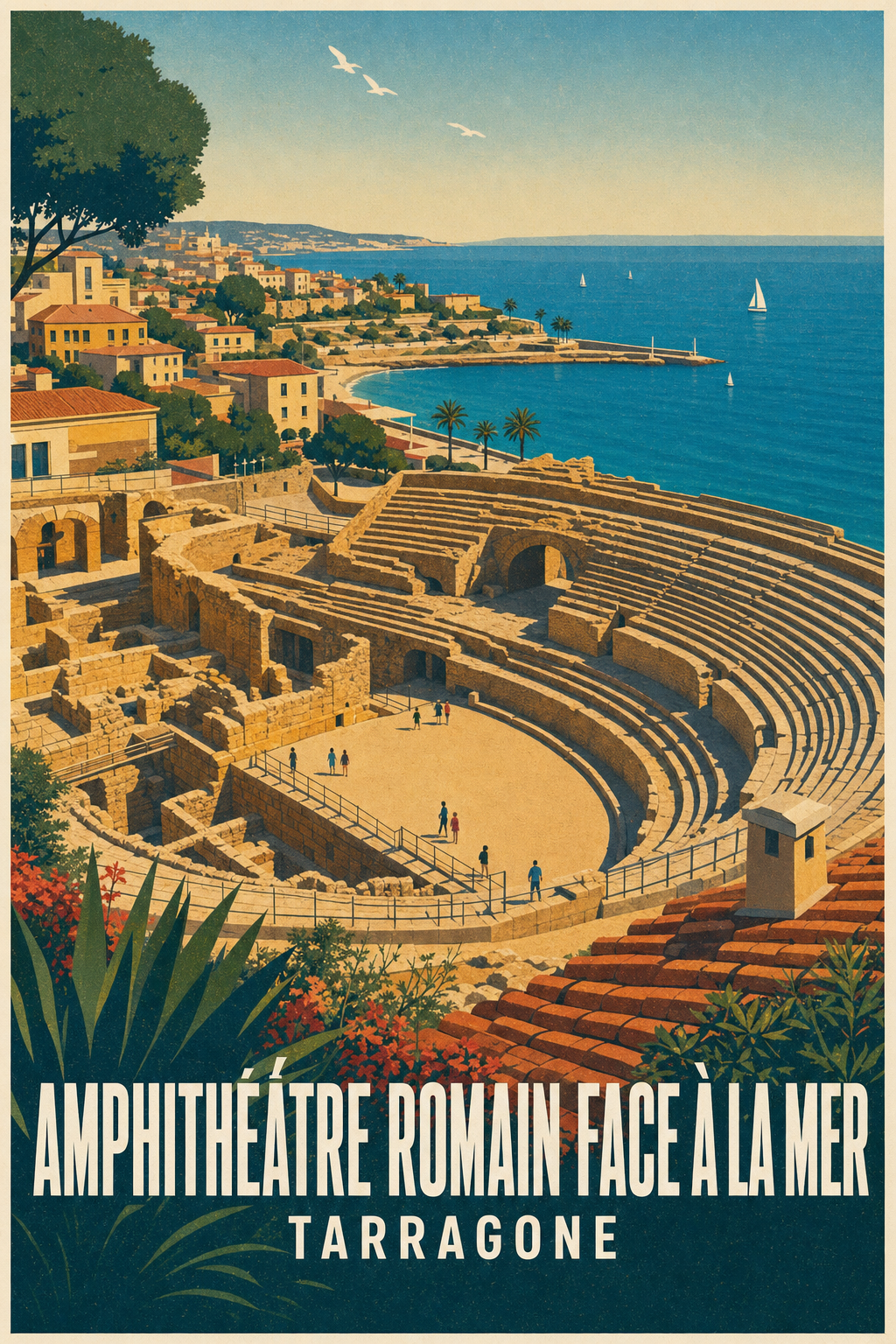 Affiche de Tarragone, amphithéâtre romain