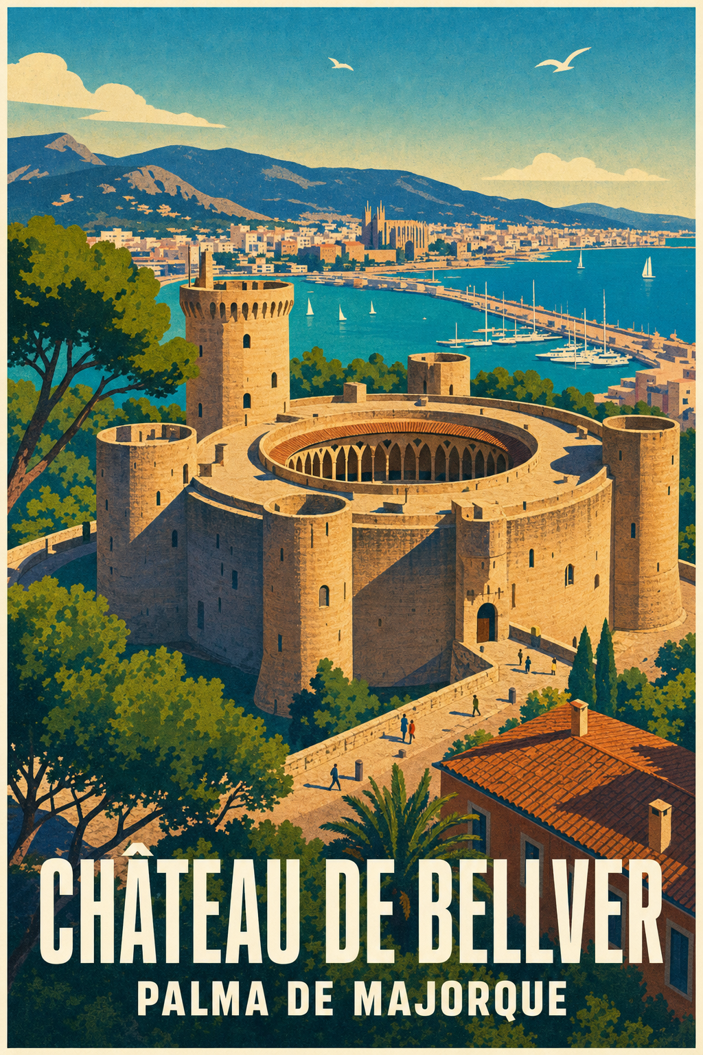 Poster de Palma de Majorque, Château de Bellver