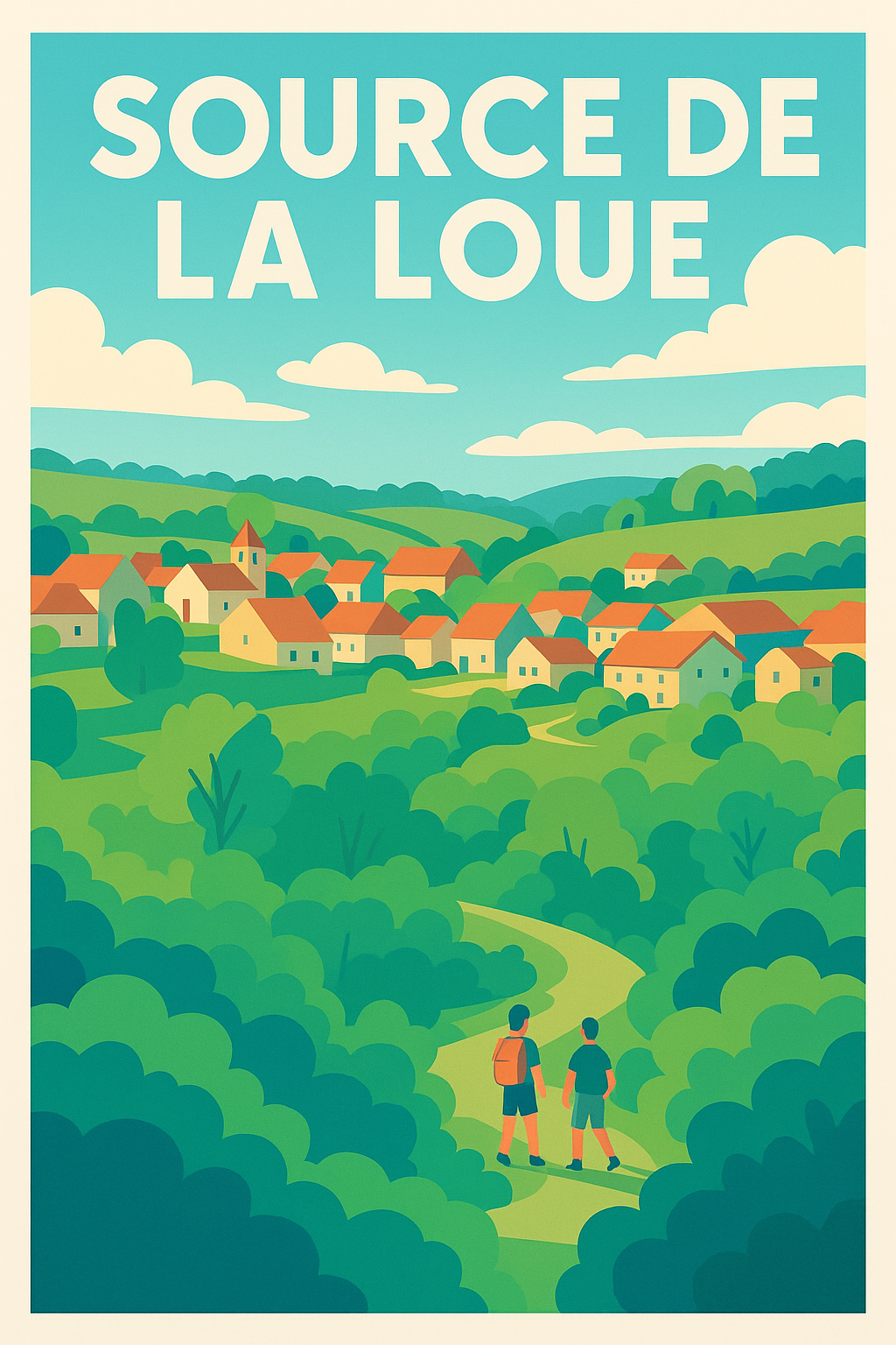 Affiche de Source de la Loue - L'éclat de la nature jurassienne