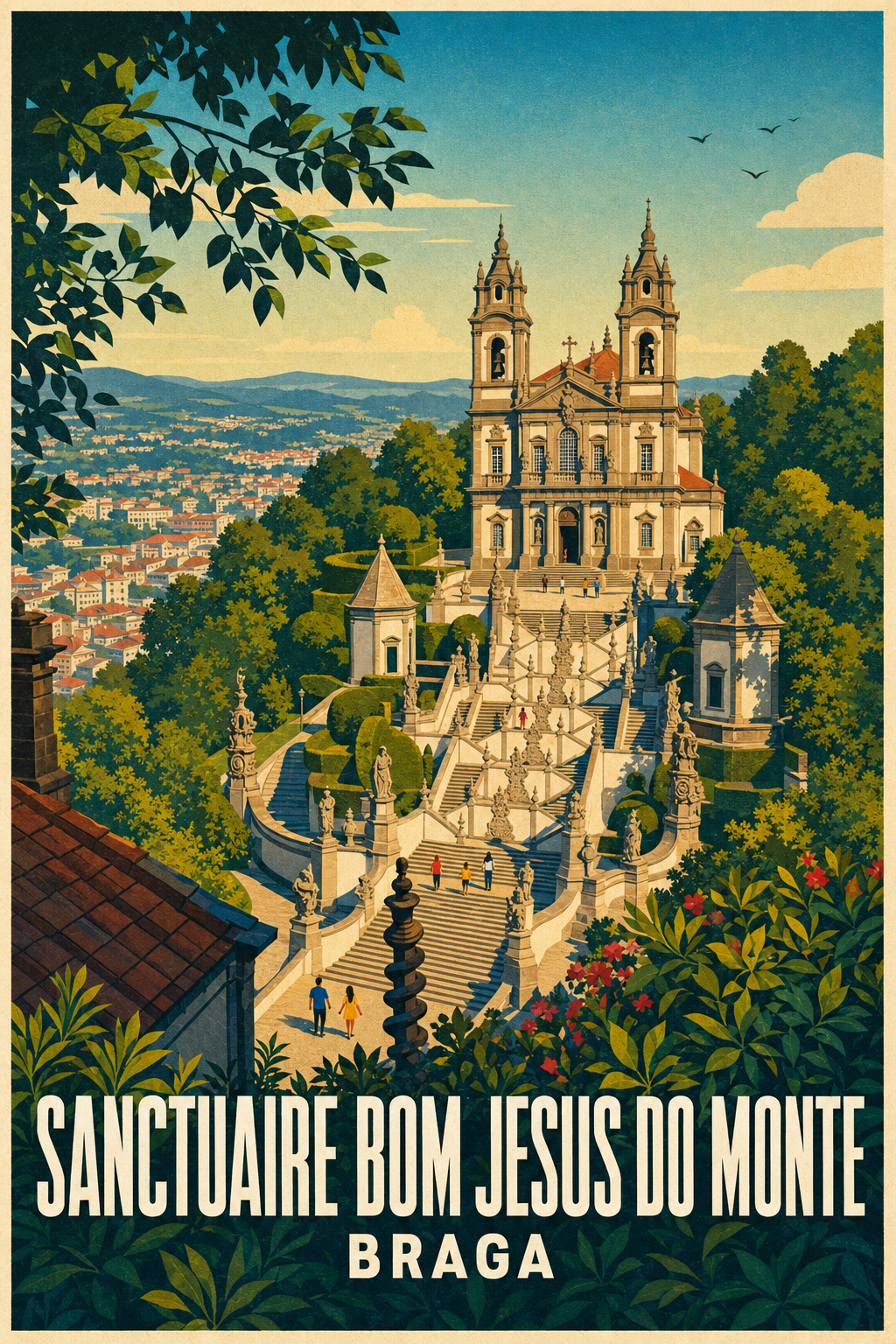 Affiche de Braga, poster Sanctuaire Bom Jesus do Monte