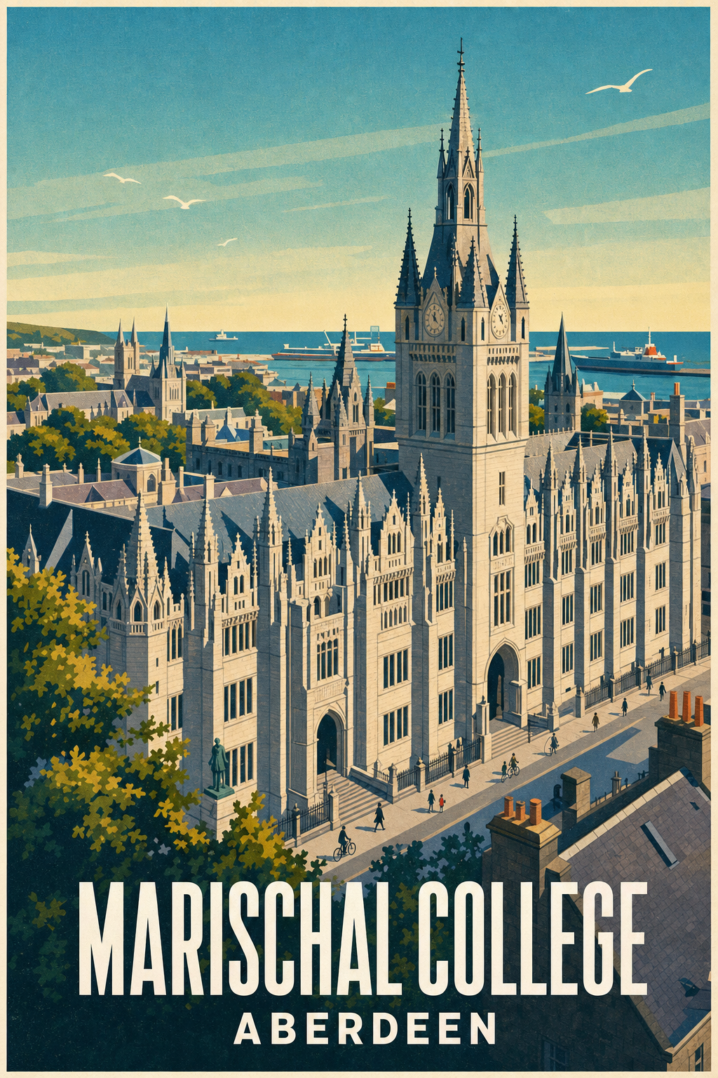 Affiche d'Aberdeen, Marischal College