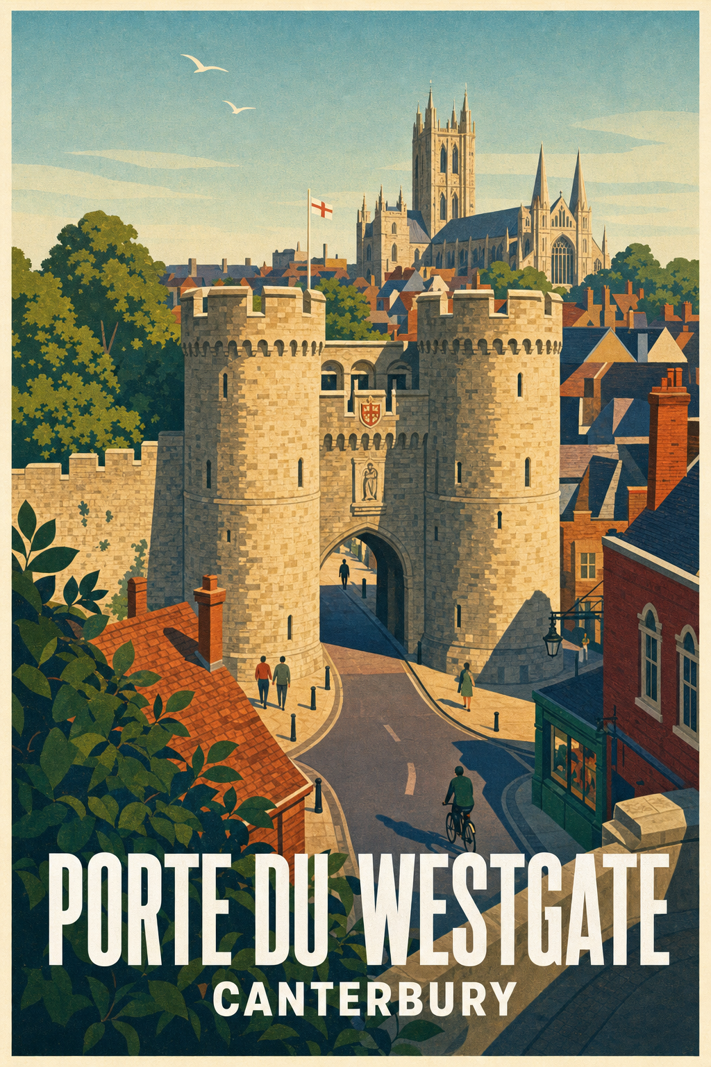 Poster de la Porte du Westgate, Canterbury