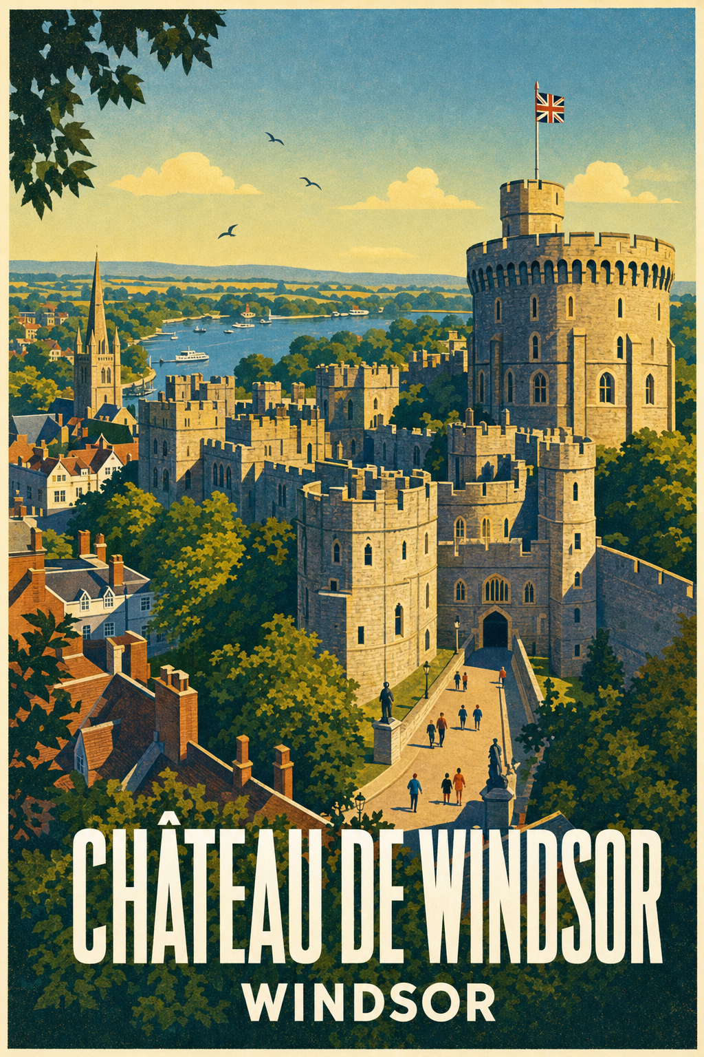 Poster du Château de Windsor, Angleterre