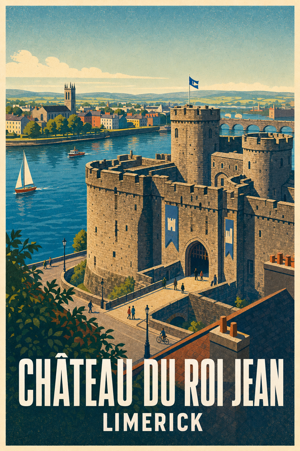 Affiche du Château du Roi Jean, poster de Limerick
