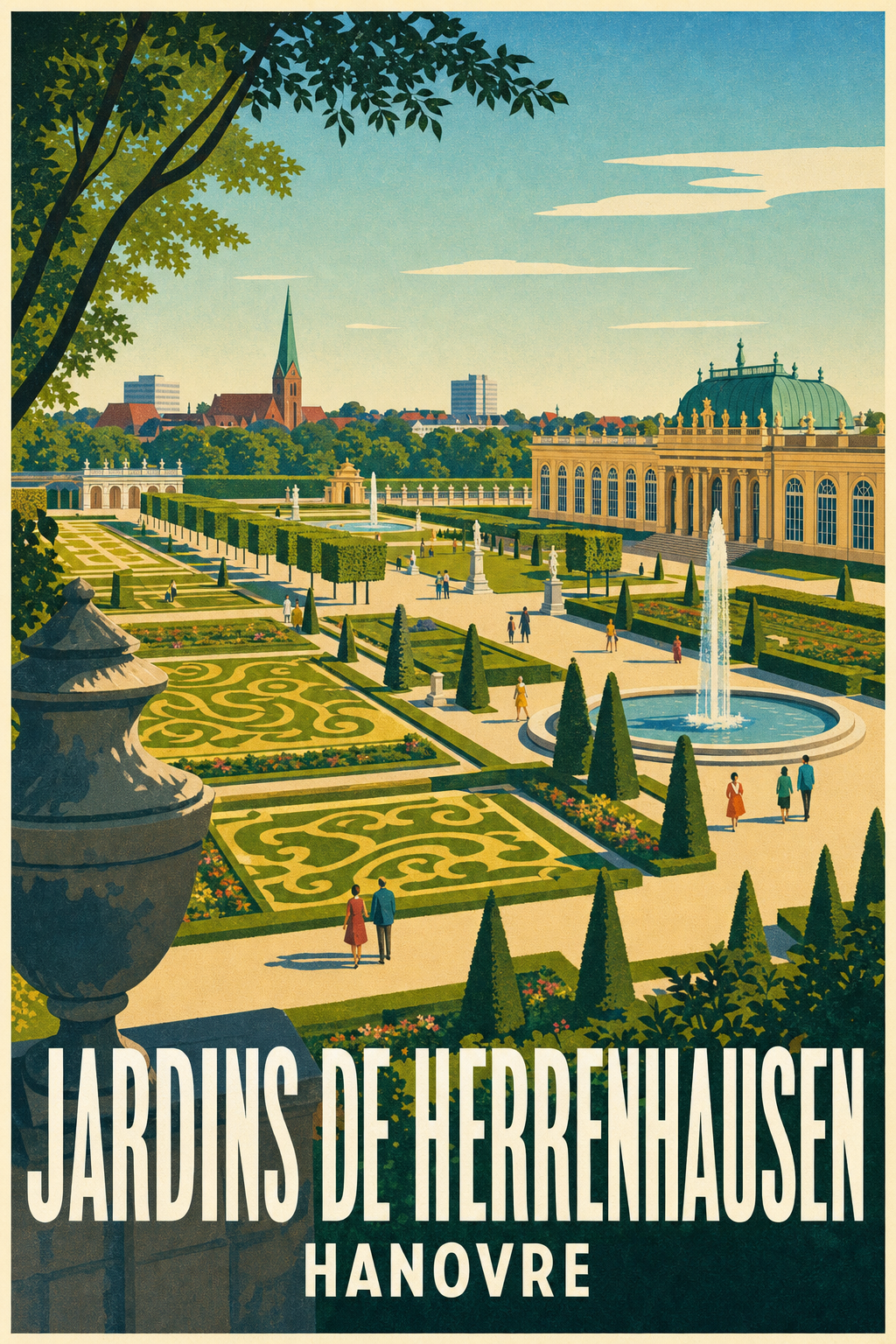 Poster des Jardins de Herrenhausen, Hanovre