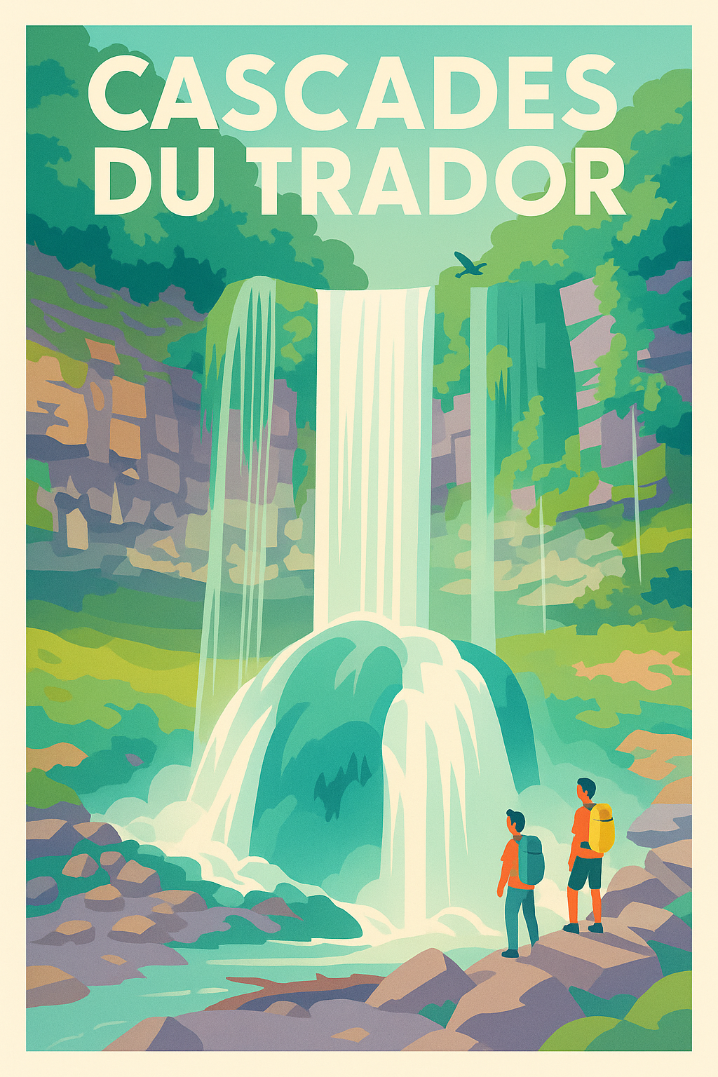 Affiche de Cascades du Trador - Évasion naturelle au cœur de l'Auvergne