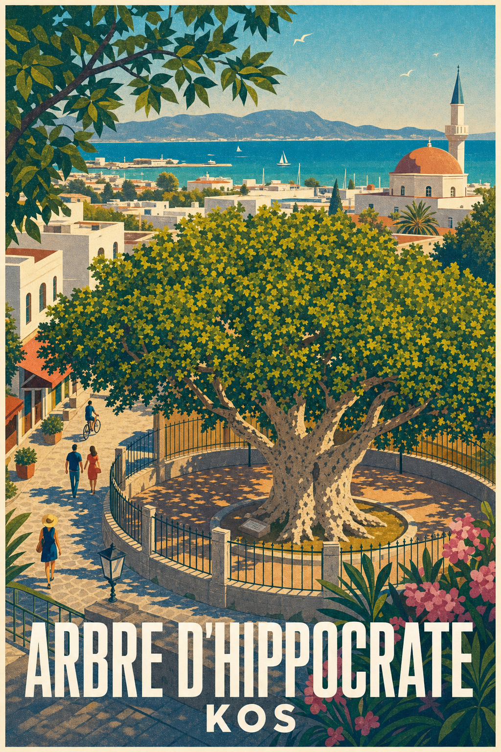 Affiche de l'Arbre d'Hippocrate, poster de Kos