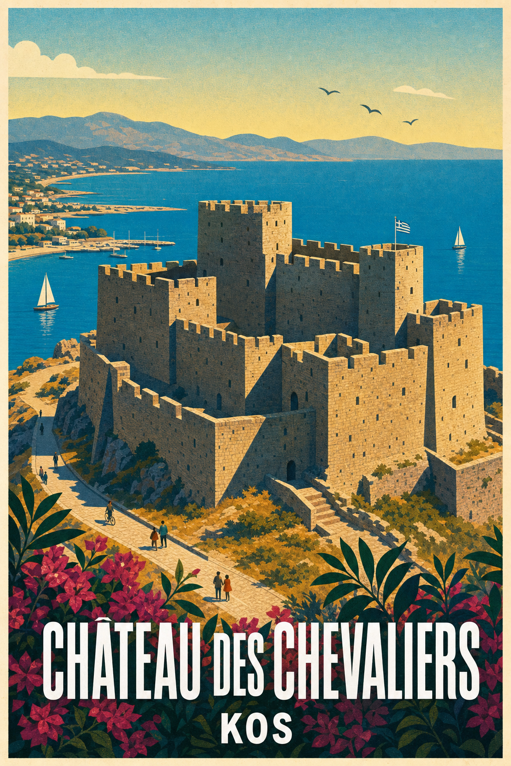 Affiche de Kos, Château des Chevaliers