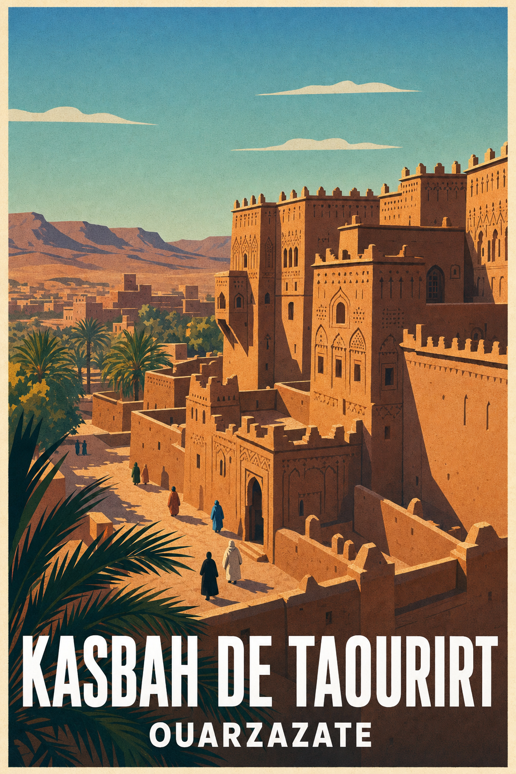 Poster de la Kasbah de Taourirt, Ouarzazate