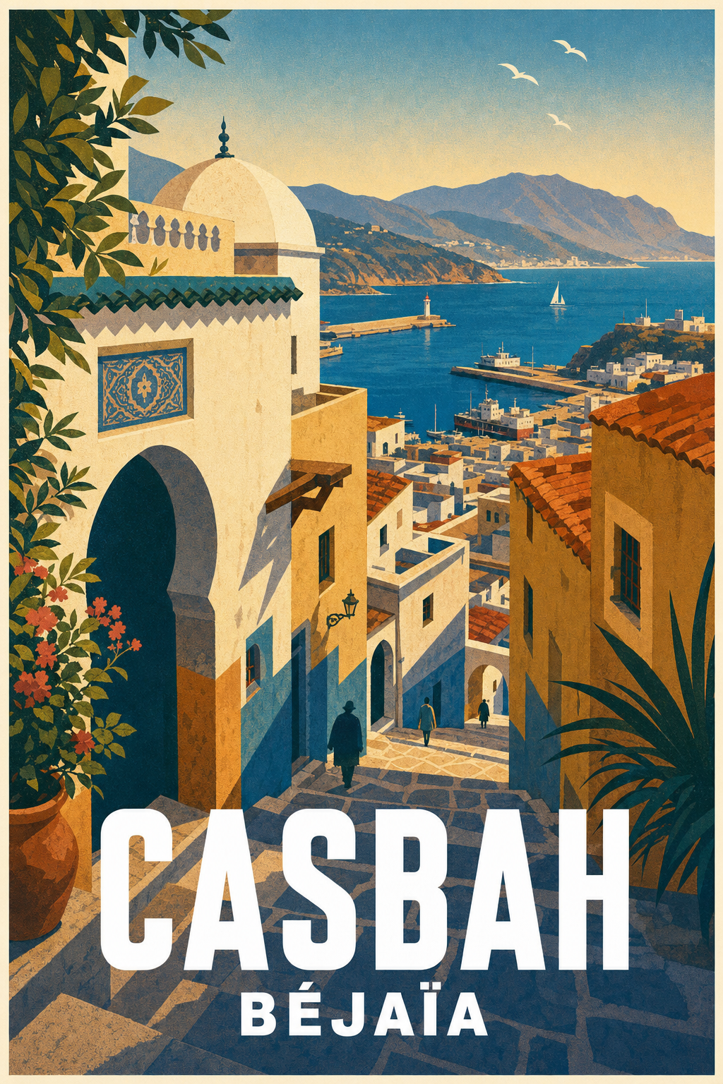 Poster de Béjaïa, la Casbah et le port