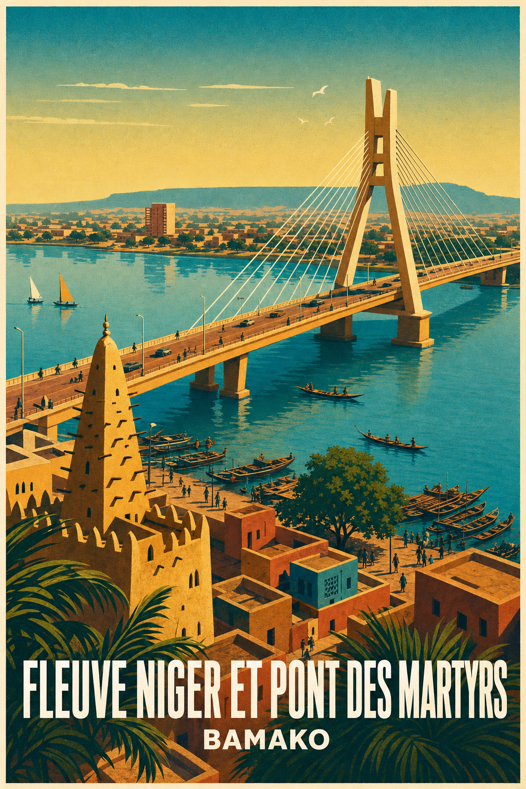 Affiche de Bamako, poster Pont des Martyrs